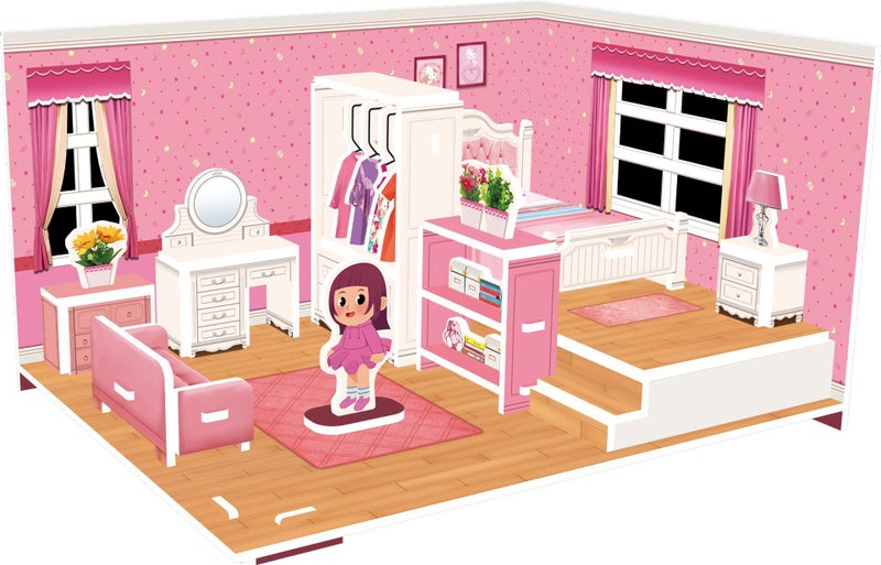 Children'S Jigsaw Puzzle Three-Dimensional 3D Model Hand-Assembled House Girls Educational Early Education Toys Creative Gift - Image 1